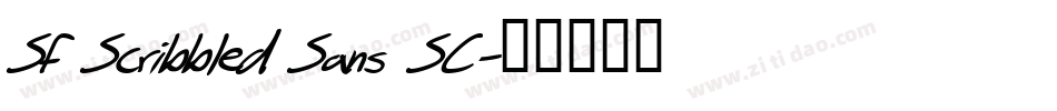 SF Scribbled Sans SC字体转换